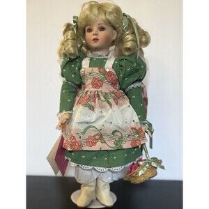 Paradise Galleries Porcelain Doll Collection 14” On Stand